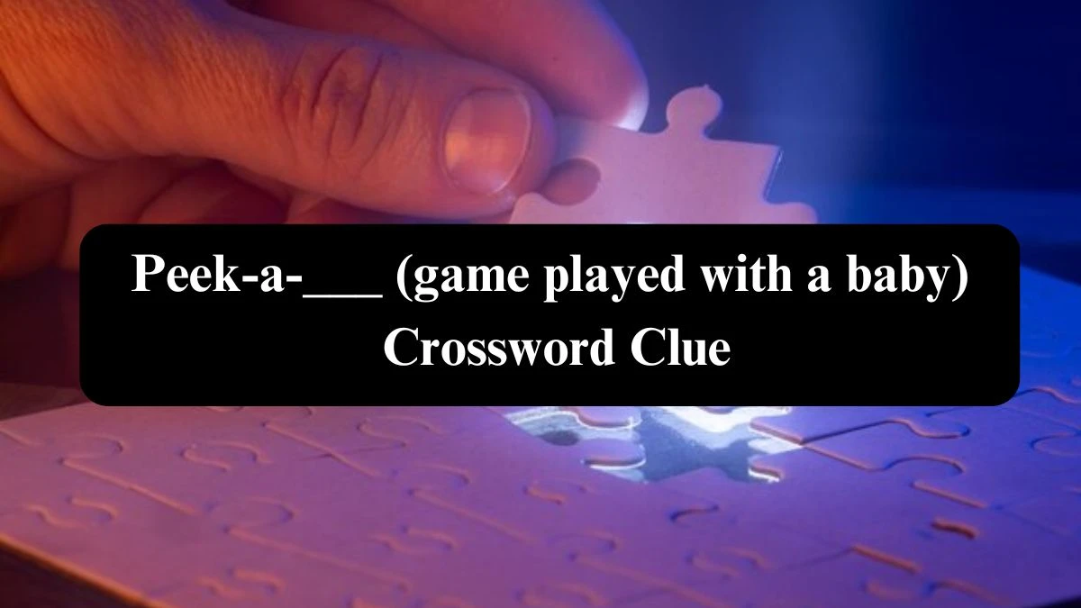 Peek-a-___ (game played with a baby) Daily Themed Crossword Clue Puzzle Answer from October 23, 2024