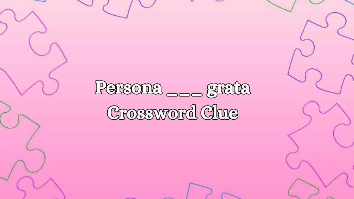 LA Times Persona ___ grata Crossword Clue Answers with 3 Letters from October 15, 2024