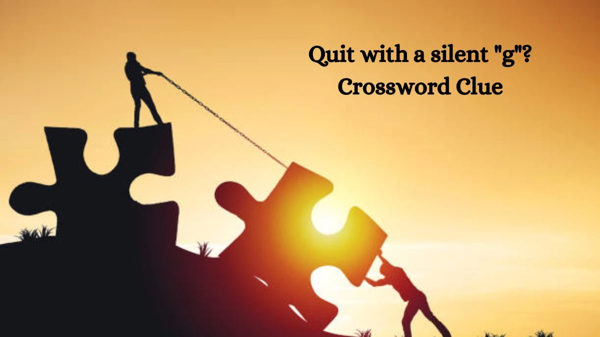 Quit with a silent g? Daily Themed Crossword Clue Puzzle Answer from October 10, 2024