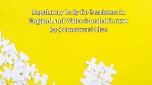 Regulatory body for barristers in England and Wales founded in 1894 (3,7) Crossword Clue Puzzle Answer from October 15, 2024