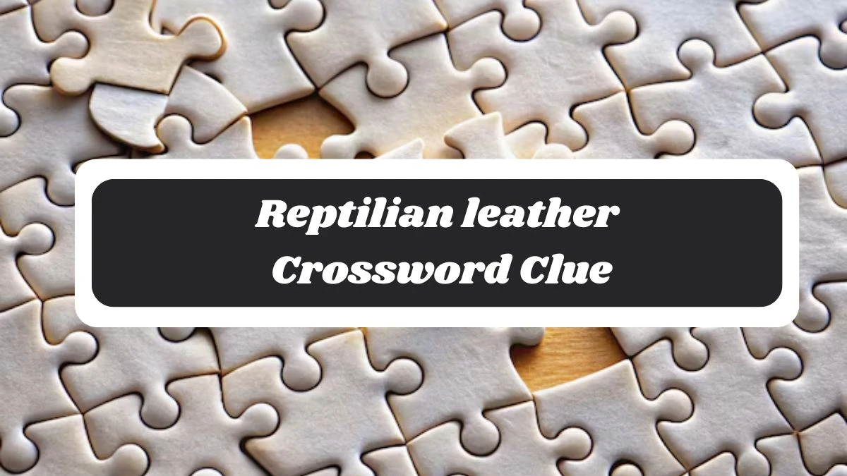 Reptilian leather 7 Little Words Puzzle Answer from October 29, 2024