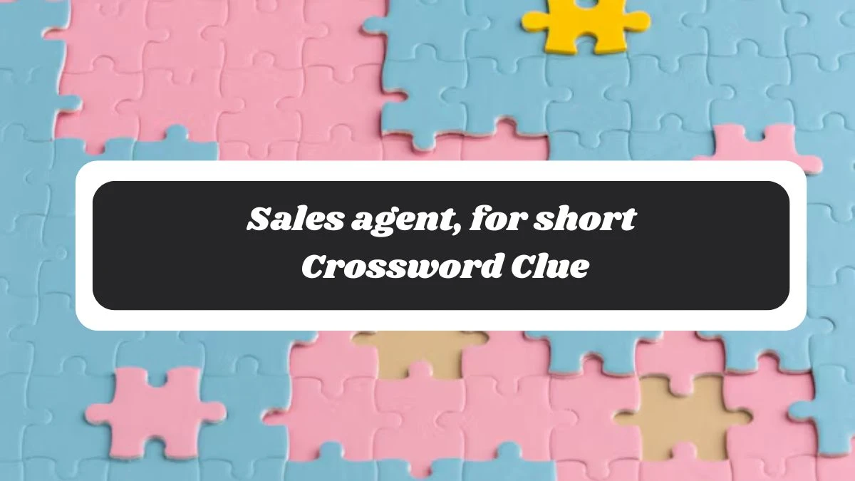 Sales agent, for short Daily Commuter Crossword Clue Answers on October 29, 2024