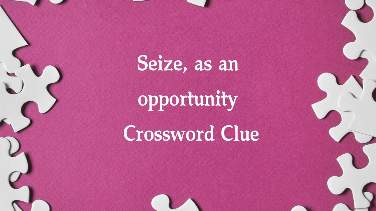 Seize, as an opportunity Daily Themed Crossword Clue Puzzle Answer from October 22, 2024