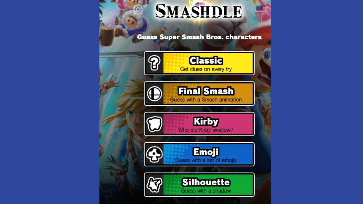 Smashdle Answers Today October 23, 2024: Classic, Final Smash, Kirby, Emoji, Silhouette