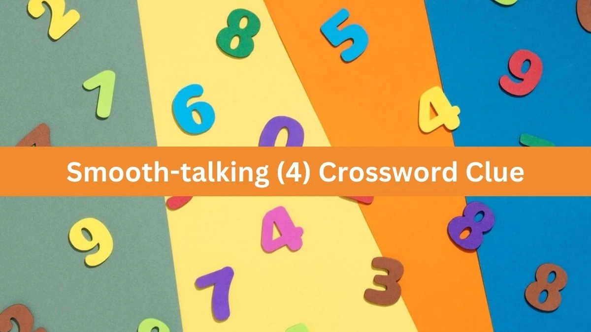 Smooth-talking (4) NYT Crossword Clue Puzzle Answer on October 01, 2024