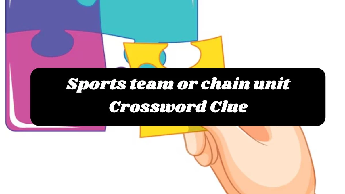 Sports team or chain unit 7 Little Words Puzzle Answer from October 24, 2024