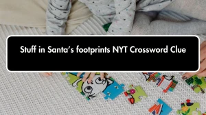 NYT Stuff in Santa’s footprints Crossword Clue Puzzle Answer from October 01, 2024