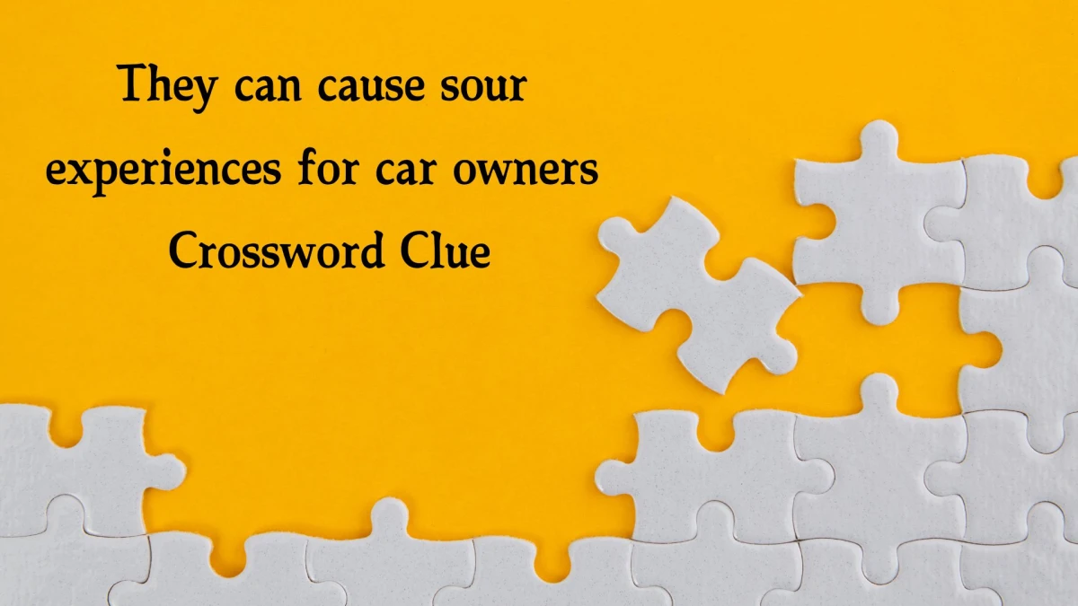 They can cause sour experiences for car owners NYT Crossword Clue Puzzle Answer from October 22, 2024