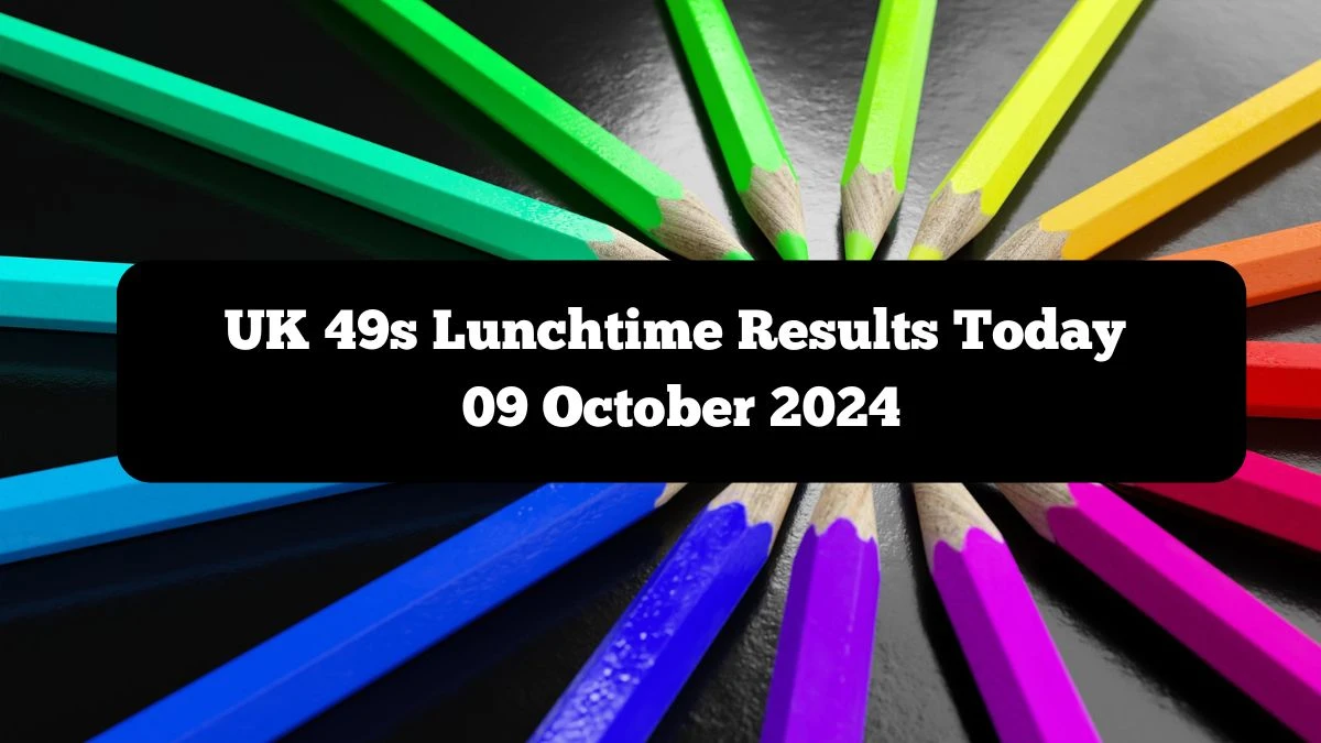 UK 49s Lunchtime Results Today 09 October 2024