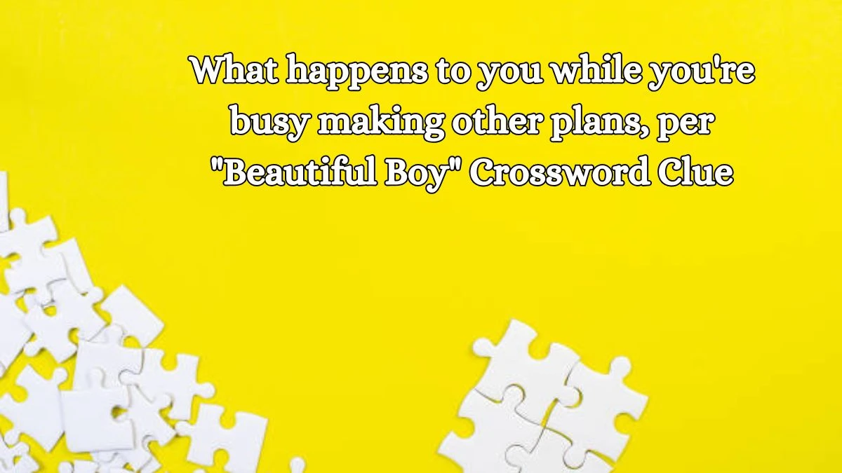 LA Times What happens to you while you're busy making other plans, per Beautiful Boy Crossword Clue Answers with 4 Letters from October 19, 2024