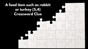 A food item such as rabbit or turkey (5,4) Crossword Clue Puzzle Answer from November 21, 2024