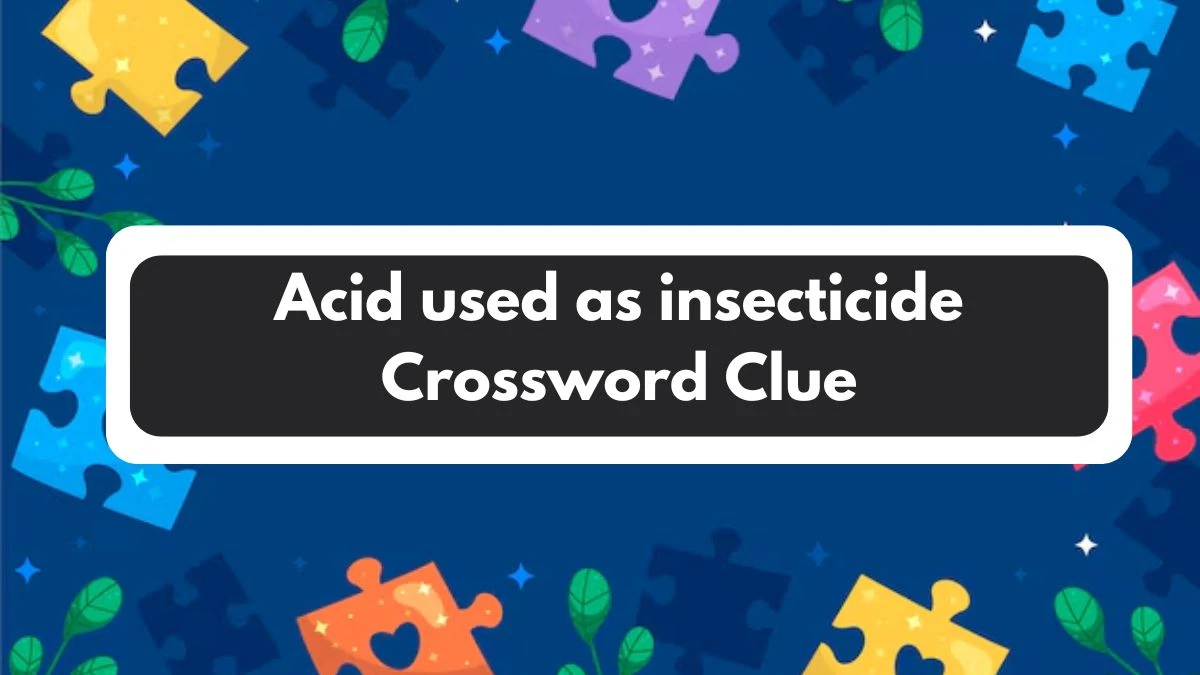 Acid used as insecticide 7 Little Words Puzzle Answer from November 01, 2024