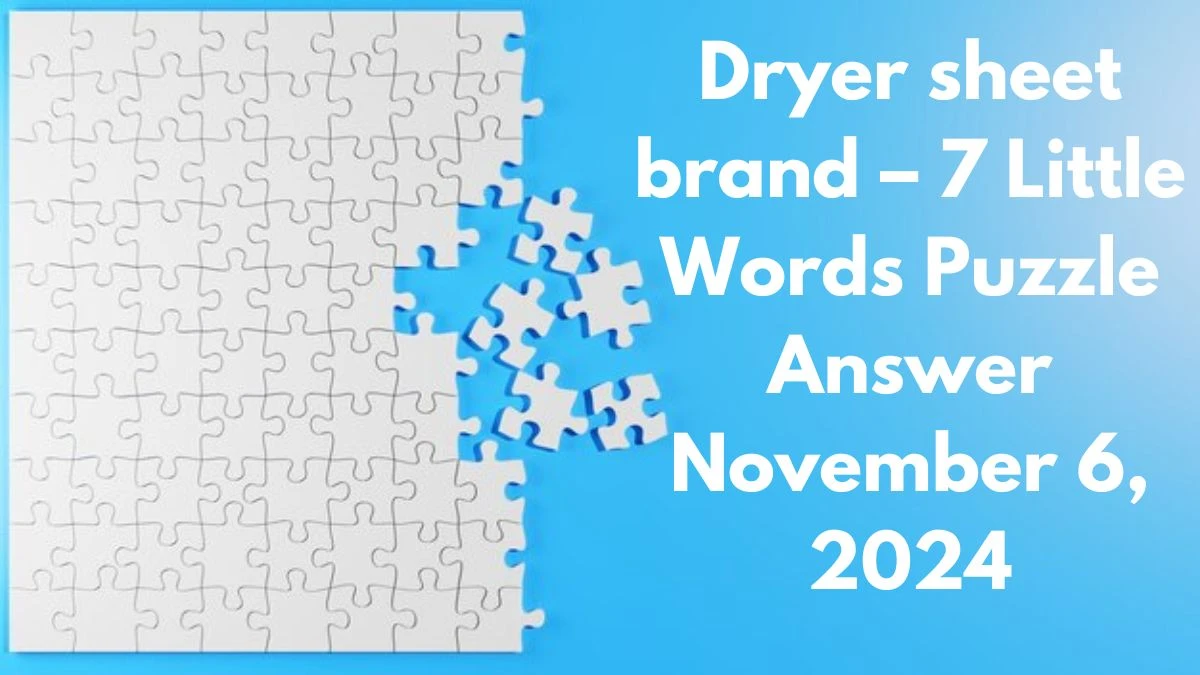 Dryer sheet brand – 7 Little Words Puzzle Answer November 6, 2024