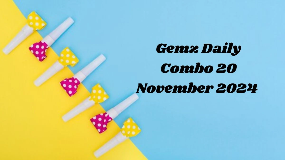 Gemz Daily Combo 20 November 2024 - Cards for Coins!