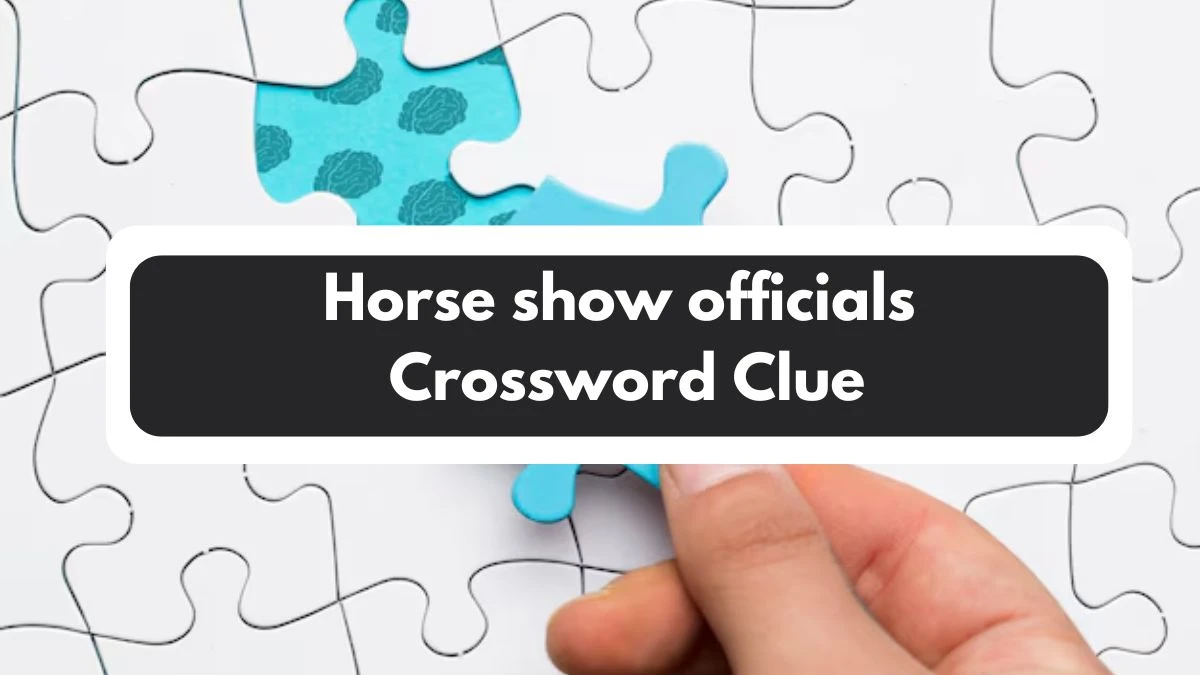 Horse show officials 7 Little Words Puzzle Answer from November 01, 2024