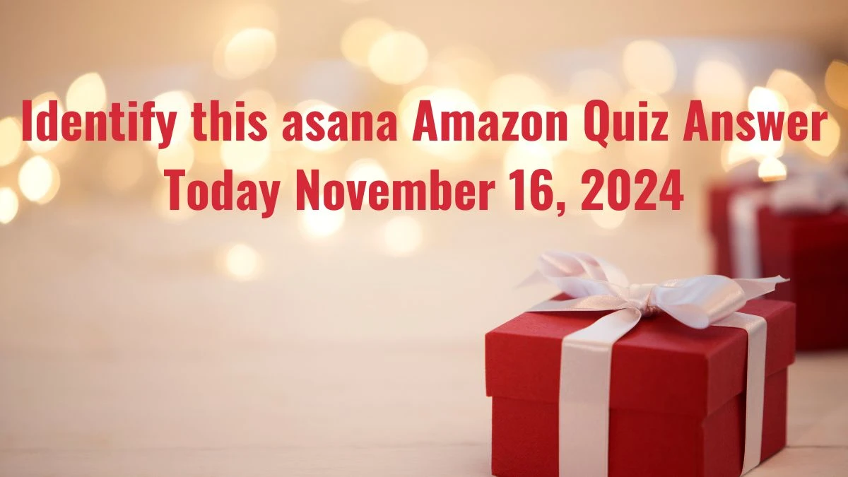 Identify this asana Amazon Quiz Answer Today November 16, 2024