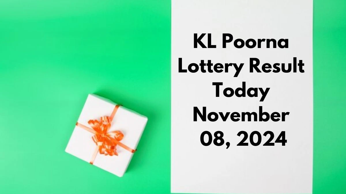 KL Poorna Lottery Result Today November 08, 2024