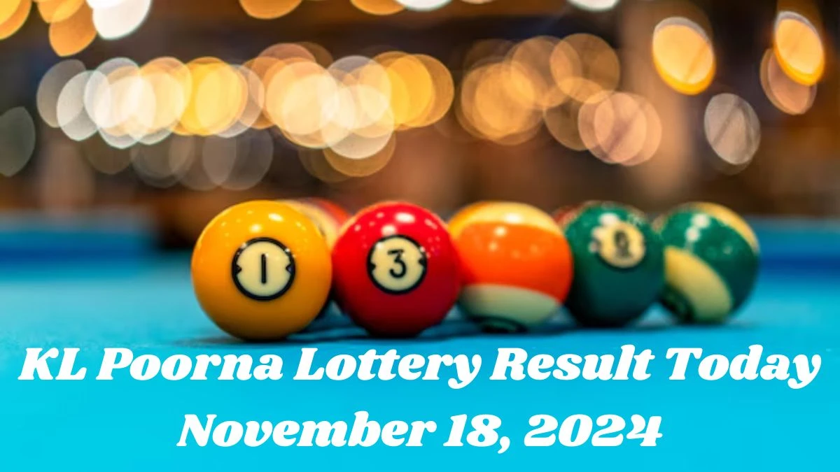 KL Poorna Lottery Result Today November 18, 2024