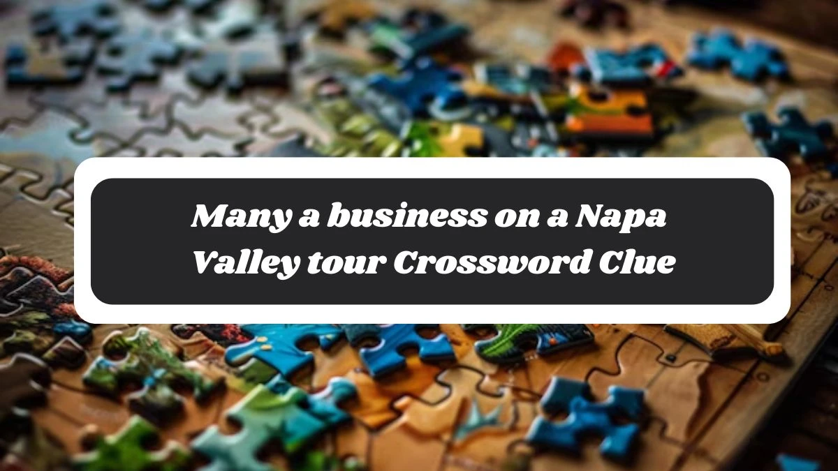 LA Times Many a business on a Napa Valley tour Crossword Clue Answers with 6 Letters from November 04, 2024