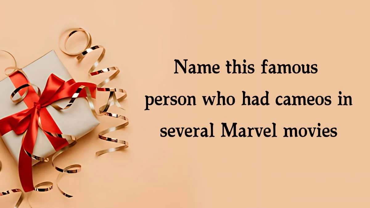 Name this famous person who had cameos in several Marvel movies Amazon Quiz Answer Today November 06, 2024