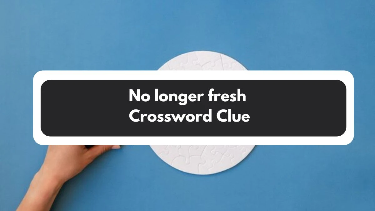 No longer fresh Daily Commuter Crossword Clue Puzzle Answer from November 01, 2024