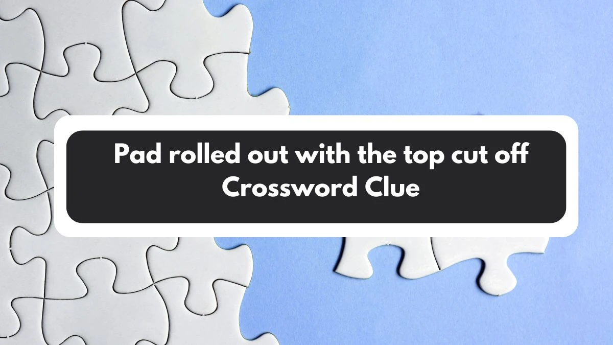 Pad rolled out with the top cut off Crossword Clue Puzzle Answer from November 02, 2024