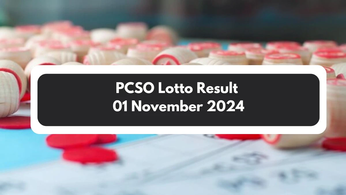 PCSO Lotto Result 01 November 2024