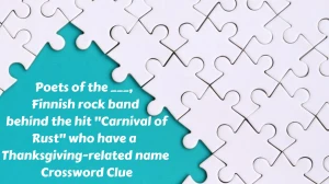 Poets of the ___, Finnish rock band behind the hit Carnival of Rust who have a Thanksgiving-related name Daily Themed Crossword Clue Puzzle Answer from November 25, 2024