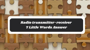 Radio transmitter-receiver 7 Little Words Answer