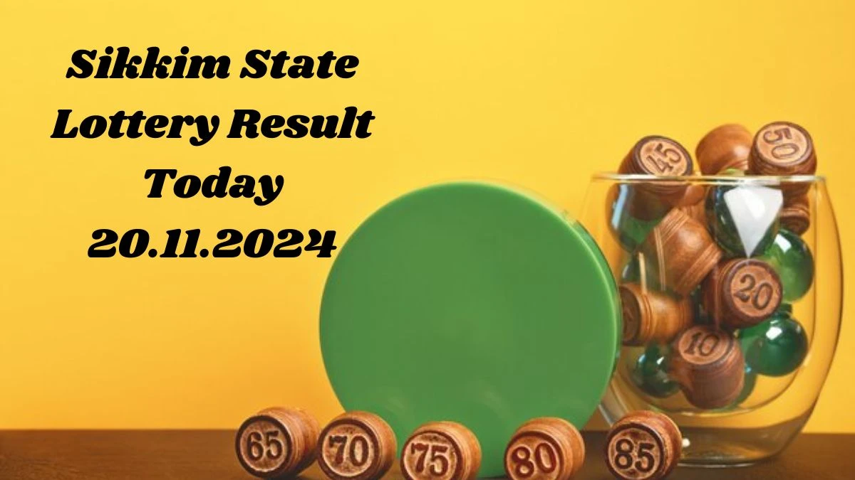 Sikkim State Lottery Result Today 20.11.2024 - Draw Numbers Revealed