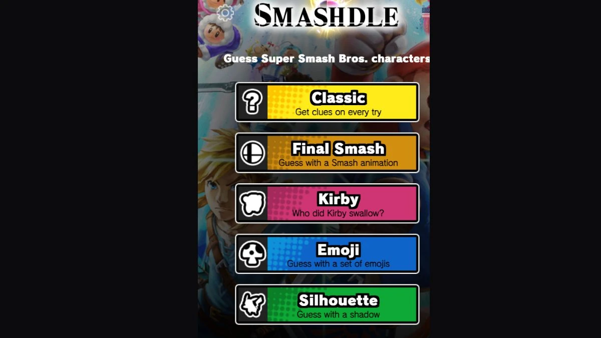 Smashdle Answers Today November 1, 2024: Classic, Final Smash, Kirby, Emoji, Silhouette