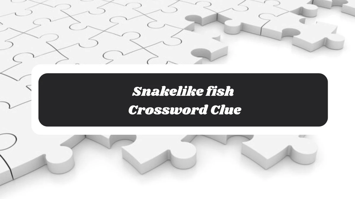 Snakelike fish Daily Commuter Crossword Clue Puzzle Answer from November 05, 2024