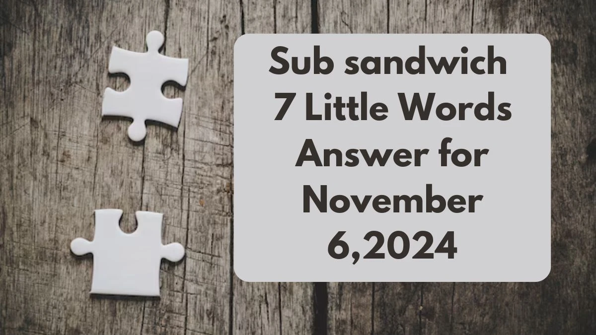 Sub sandwich 7 Little Words Answer for November 6, 2024