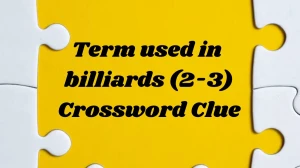 Irish Daily Mail Quick Term used in billiards (2-3) Crossword Clue Puzzle Answer from November 08, 2024