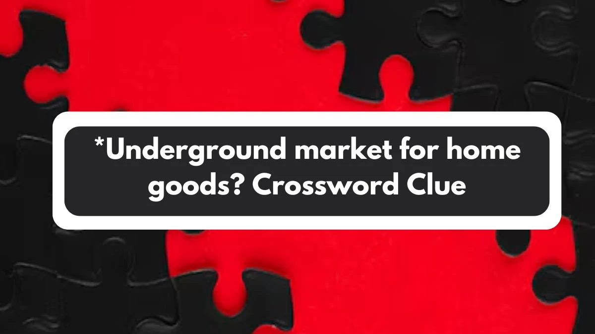 LA Times *Underground market for home goods? Crossword Clue Puzzle Answer from November 01, 2024