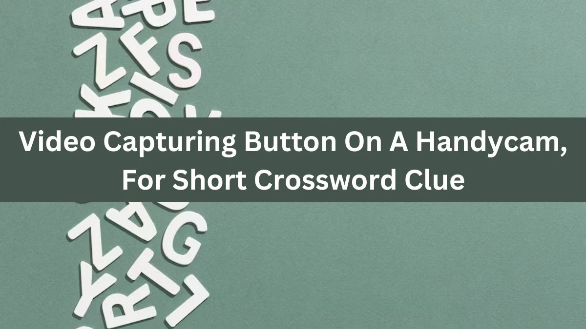 Video Capturing Button On A Handycam, For Short Daily Themed Crossword Clue Puzzle Answer from November 02, 2024