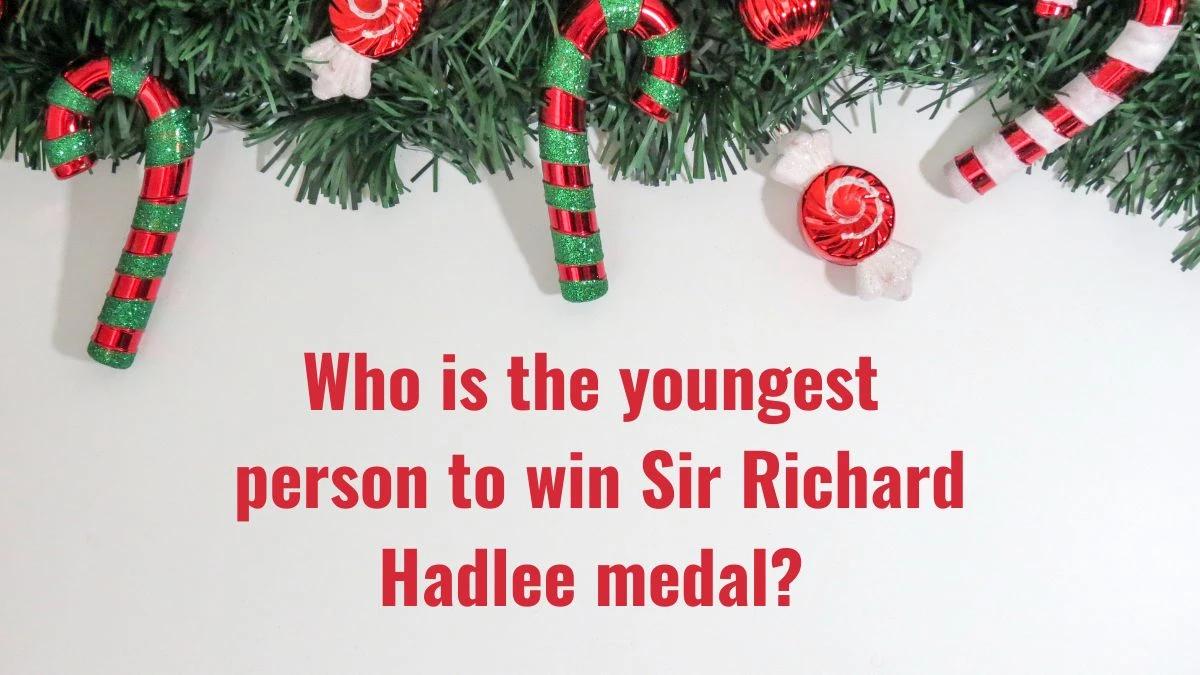 Who is the youngest person to win Sir Richard Hadlee medal? Amazon Quiz Answer Today November 16, 2024