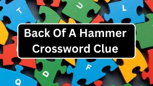 Back Of A Hammer 7 Little Words Crossword Clue Puzzle Answer from December 21, 2024