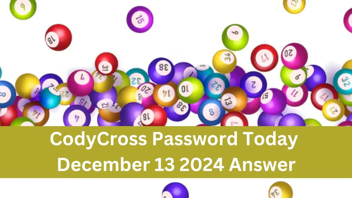 CodyCross Password Today December 13 2024 Answer