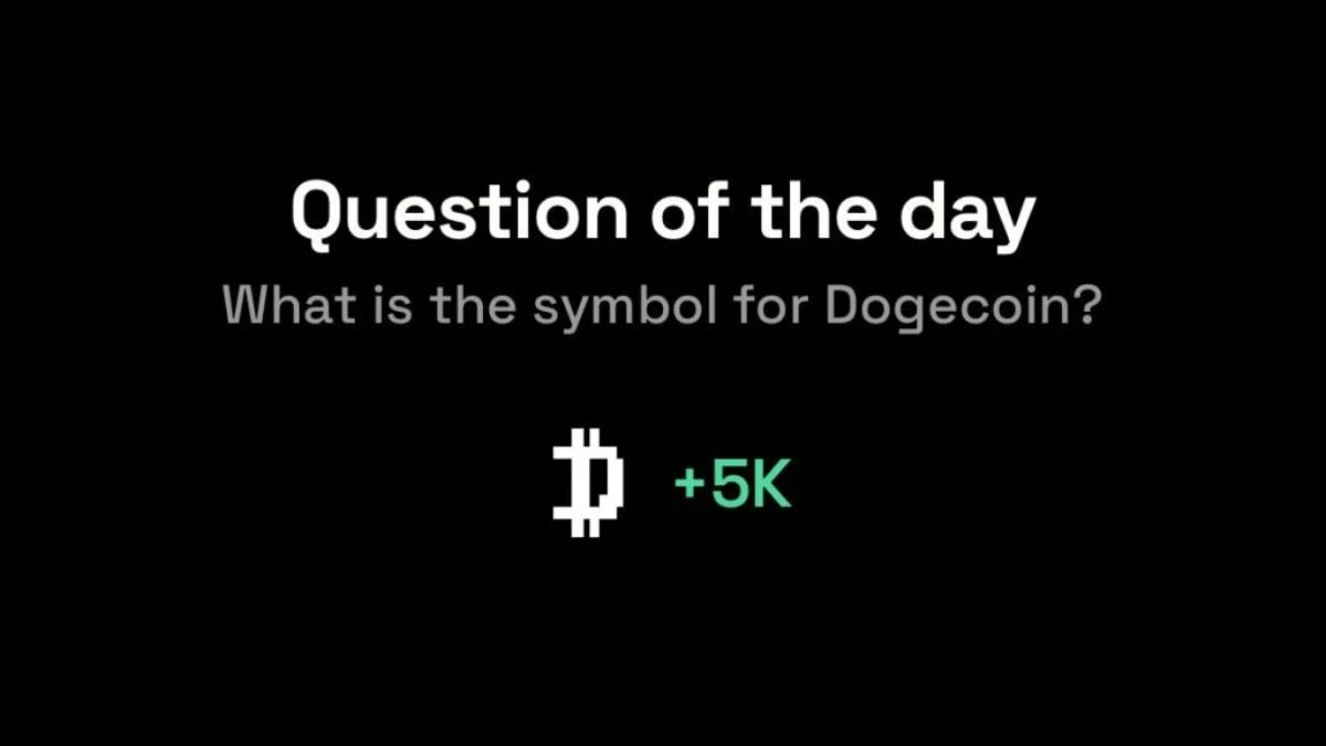 Dropee question of the day code 17 December What is the symbol for Dogecoin?