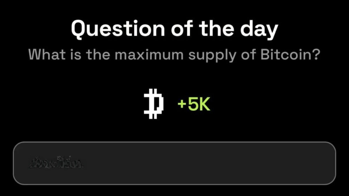 Dropee question of the day code 9 December What is the maximum supply of Bitcoin?