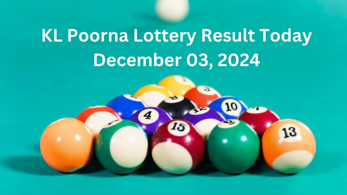 KL Poorna Lottery Result Today December 03, 2024