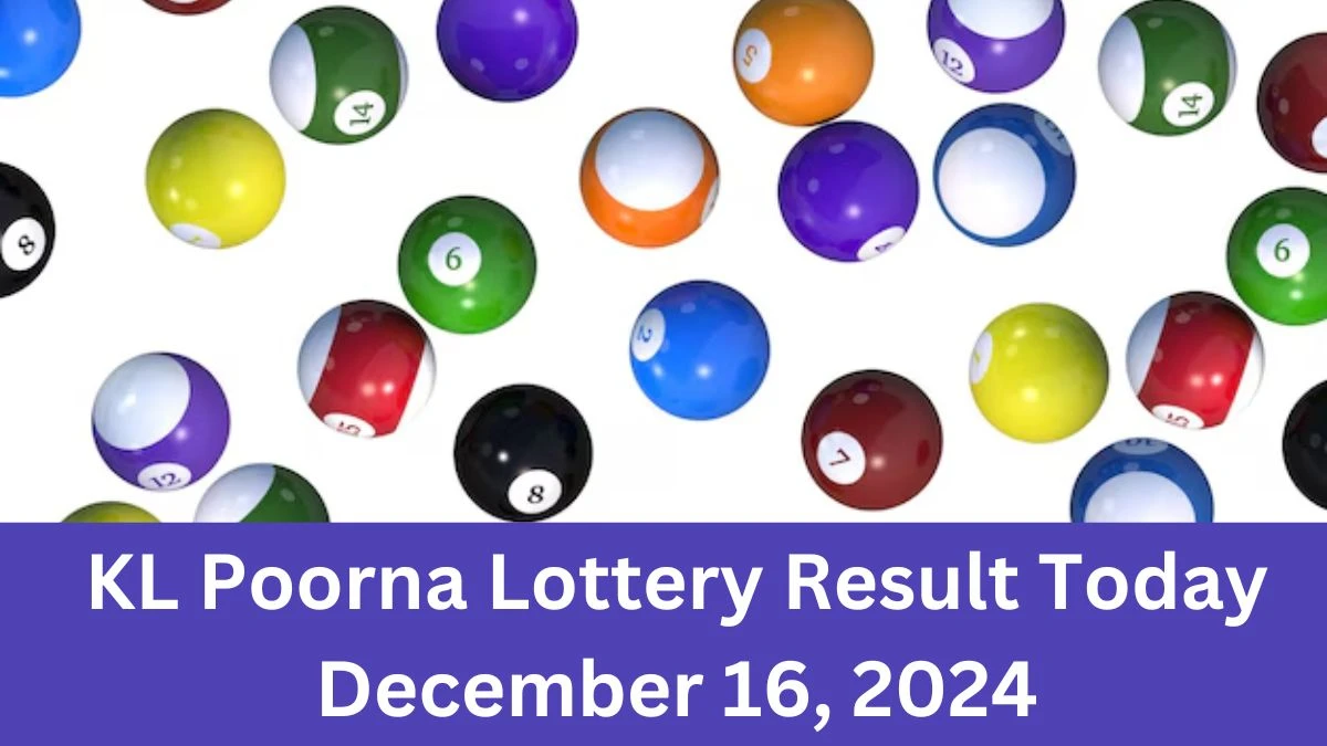 KL Poorna Lottery Result Today December 16, 2024