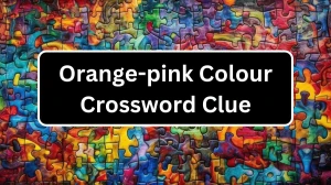 Orange-pink Colour Crossword Clue Puzzle Answer from December 13, 2024