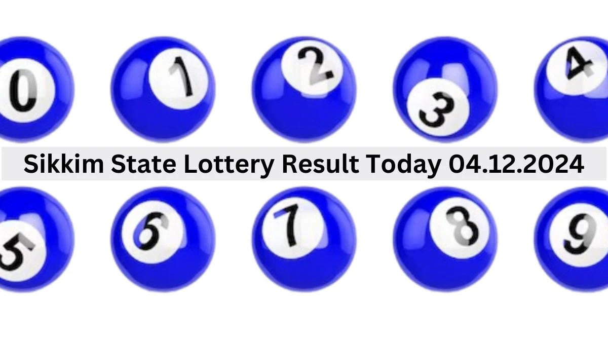 Sikkim State Lottery Result Today 04.12.2024 - Draw Numbers Revealed