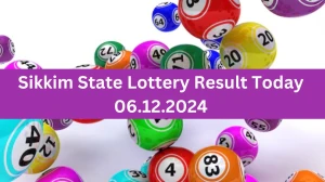 Sikkim State Lottery Result Today 06.12.2024 - Draw Numbers Revealed