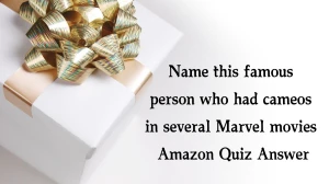 Name this famous person who had cameos in several Marvel movies Amazon Quiz Answer Today January 17, 2025