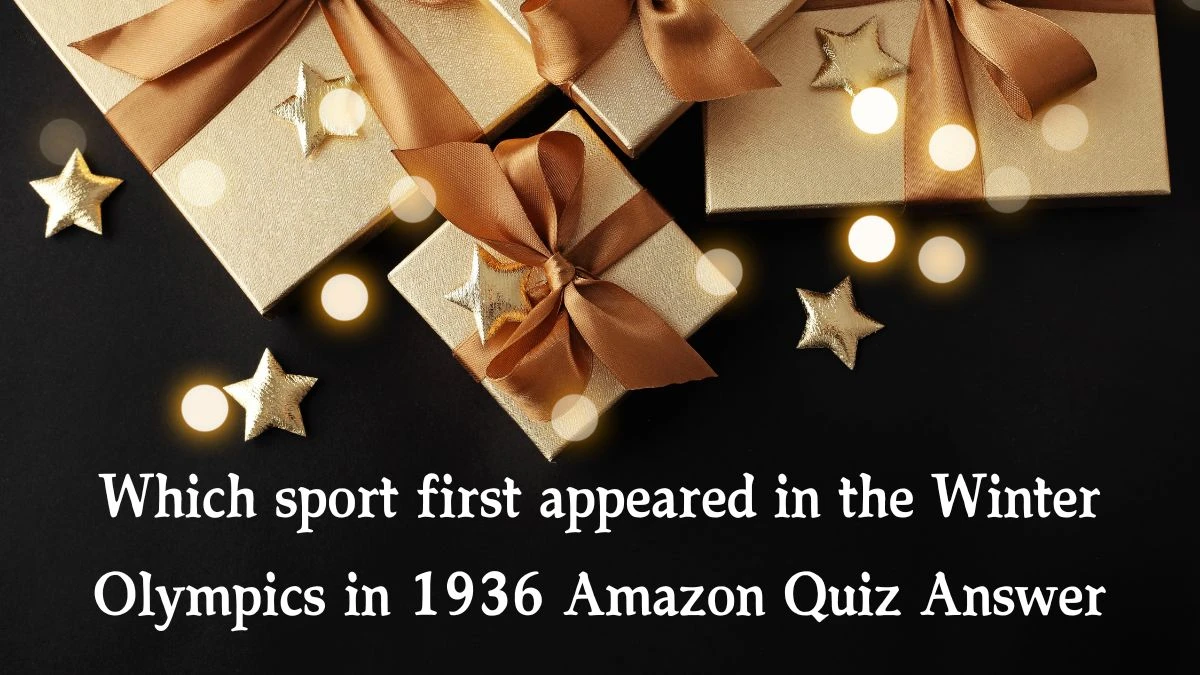 Which sport first appeared in the Winter Olympics in 1936 Amazon Quiz Answer Today January 22, 2025