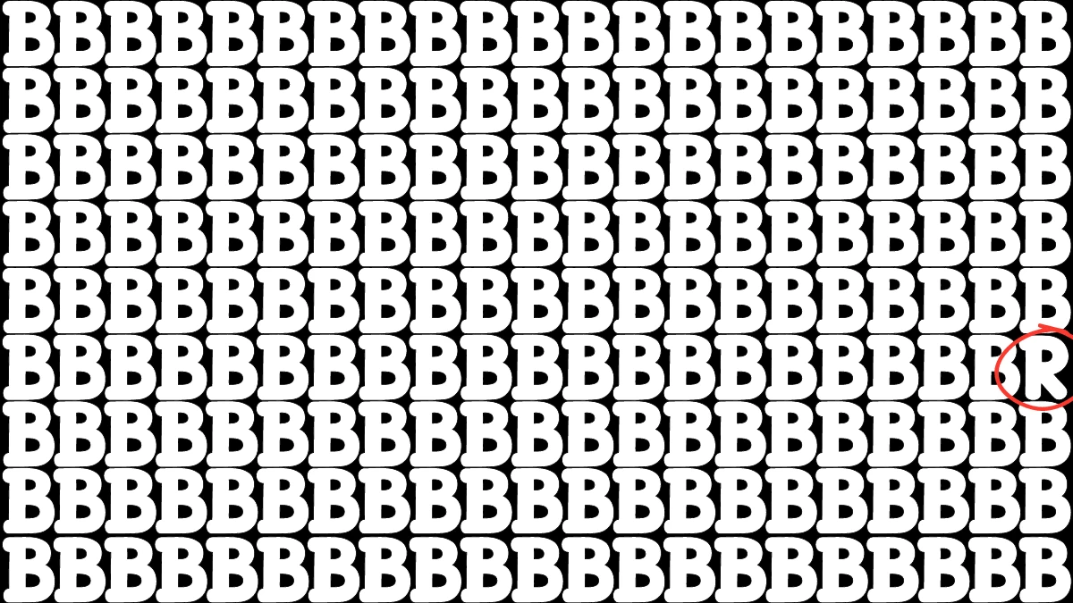 Brain Teaser Eye Test: How fast are you? Find the hidden R among the 'B' in 13 secs Brain Teaser Eye Test: How fast are you? Find the hidden R among the 'B' in 13 secs
