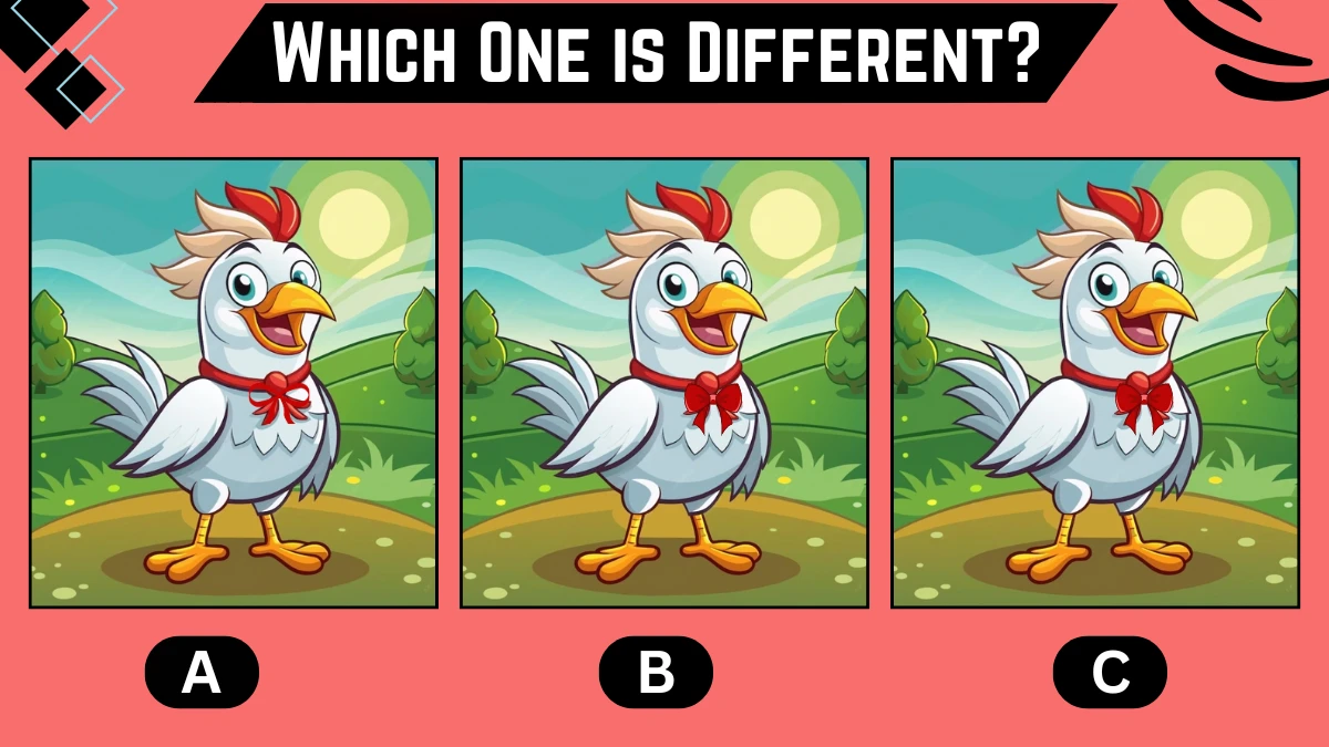 Observation Brain Challenge: 97% of people have failed to spot the different one in 10 Secs